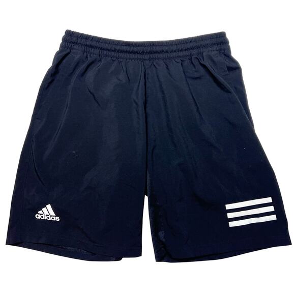 Adidas Club 3STR Shorts Mens Large Black Tennis Stripe GL5411 Aeroready Used - Picture 1 of 3